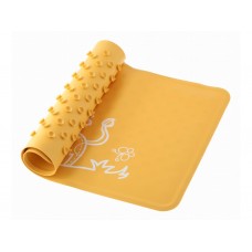 Антискользящий резиновый коврик для ванны ROXY-KIDS (желтый жираф) (34х58см)