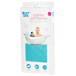 Антискользящий резиновый коврик для ванны ROXY-KIDS (35x76см) (аквамарин)