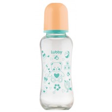 Бутылочка стеклянная "Малыши и Малышки" Lubby 250 мл
